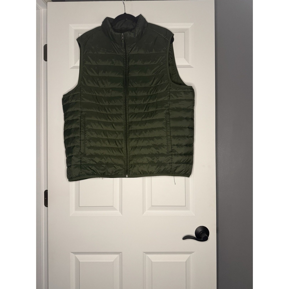 Amazon Essentials Men's Puffer Vest Xl Green